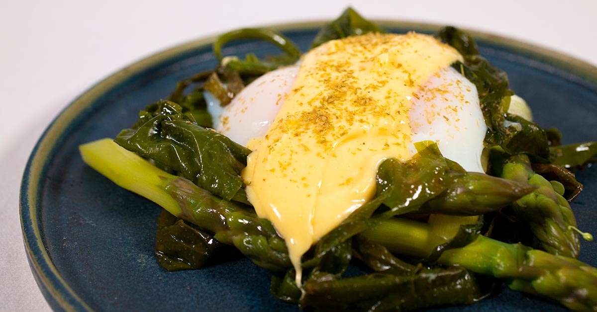 Poached Egg with Seaweed